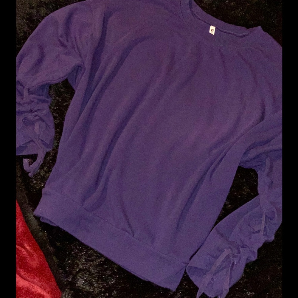 | Ladies Fabletics Cinched Pullover (Purple) Small